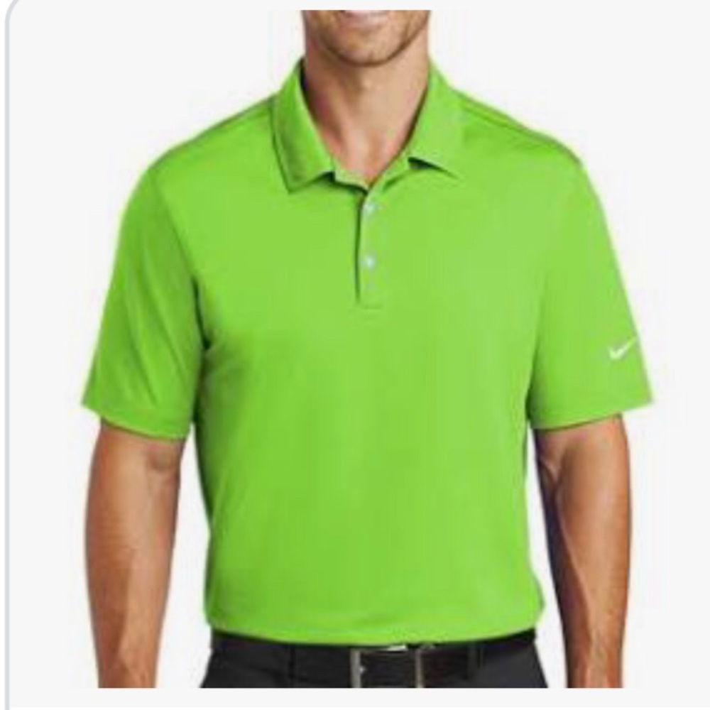 💟 Nike Golf Dri-Fit Polo Neon Green - Custom Order Factory Second